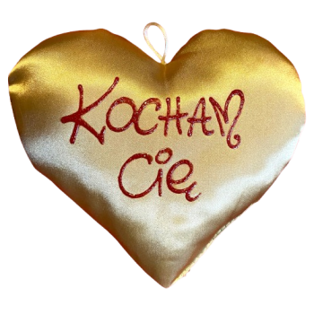 [SDz01] Poduszka serce duże KOCHAM CIĘ